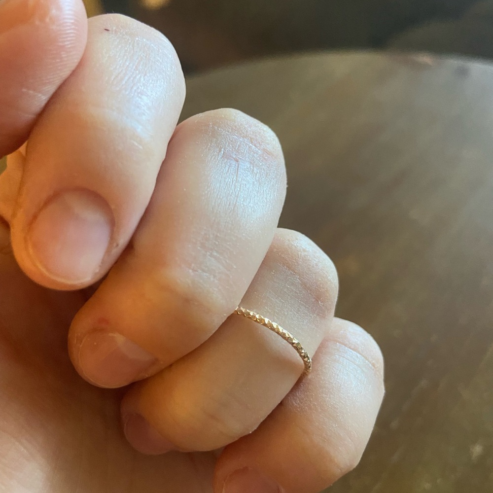 Windblown “Abundance” Stackable Gold Ring - image 3